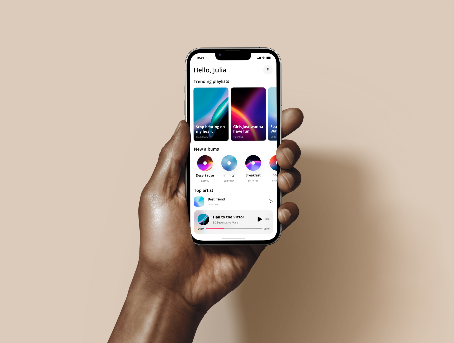 音乐应用UI工具包 Music app UI Kit figma格式-UI/UX-到位啦UI